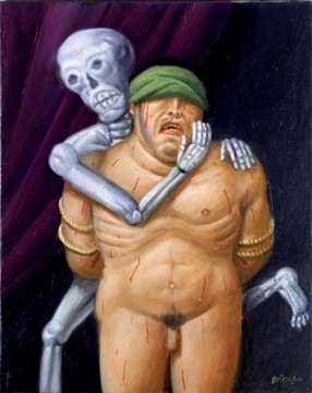 Fernando Botero Painting - consuelo del secuestrado Fernando Botero
